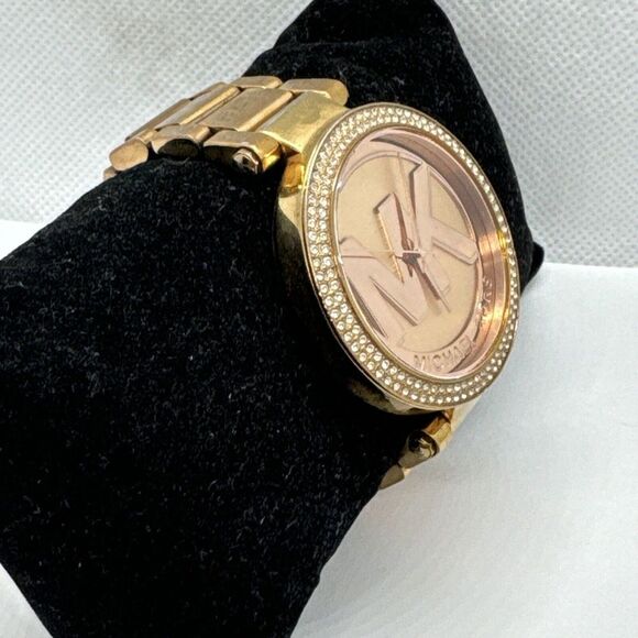 Michael Kors Parker MK5865 Women Rose Gold Analog Dial Quartz Wrist Watch JNA407 - Picture 3 of 11